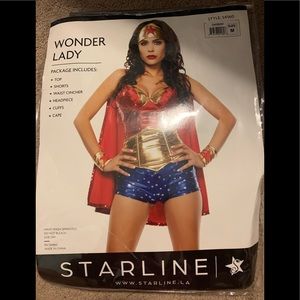 Womens Sexy Wonder Lady Halloween Costume